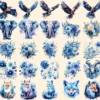 Celestial Animals Watercolor Clipart Bundle - 225+ transparent PNG, Cosmic animal graphics, Galactic art, Commercial use, Digital download