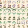 Whispering Woods Watercolor Clipart Bundle - 440+ transparent PNG, Mystical forest graphics, Enchanted art, Commercial use, Digital download