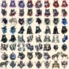 Gothic Wolves Watercolor Clipart Bundle - 630+ transparent PNG, Enigmatic lycan graphics, Shadowy wolf art, Commercial use, Digital download