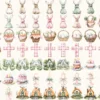 Happy Easter Watercolor Clipart Set - 510+ transparent PNG, Cozy spring illustrations, Cute egg graphics, Commercial use, Digital download