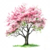 20 High-Quality Spring Trees Clipart - Spring trees digital watercolor JPG instant download for commercial use - Digital download