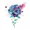 19 High-Quality Galaxy Flowers Clipart - Galaxy flowers digital watercolor JPG instant download for commercial use - Digital download