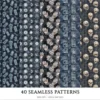 Gothic Diary Seamless Patterns, Gothic halloween JPEG, Skull sigils pattern, Rose, Floral, Haunted repeating pattern,Digital scrapbook paper