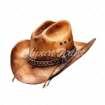 20 High-Quality Cowboy Hat Clipart - Cowboy hat digital watercolor JPG instant download for commercial use - Digital download