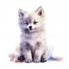 20 High-Quality Fluffy Sitting Dogs Clipart - Fluffy dogs digital watercolor JPG instant download for commercial use - Digital download