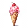 20 High-Quality Ice Cream Clipart - Ice cream digital watercolor JPG instant download for commercial use - Digital download