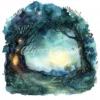 19 High-Quality Fairy Tree Archway Clipart - Fairy tree digital watercolor JPG instant download for commercial use - Digital download