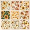 Sunflowers Seamless Digital Paper - 64 Scrapbook patterns, Seamless autumn backgrounds, Fall texture paper, Commercial use, Digital download