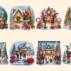 Christmas Elves PNG Clipart Collection - 37 PNG, Holiday elf illustrations, Festive season printables, Commercial use, Digital download