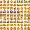 Sunflowers Watercolor Clipart Bundle - 776+ transparent PNG, Vibrant sunflower png, Radiant summer flowers, Commercial use, Digital download
