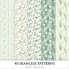 Spring Notions Seamless Patterns, Floral season JPEG, Cute springtime pattern, Meadow flowers repeating pattern, Digital scrapbook paper