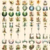 Forest Fairies Watercolor Clipart Bundle - 675+ transparent PNG, Whimsical fairy illustrations, Fairy art, Commercial use, Digital download