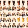 Beer Watercolor Clipart Bundle - 305+ transparent PNG, Craft beer illustrations, Lager and ale png images, Commercial use, Digital download