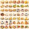 Breakfast Foods Watercolor Clipart Bundle - 500+ transparent PNG, Breakfast plate graphics, Early meal png, Commercial use, Digital download