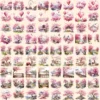 Cherry Blossoms Watercolor Clipart Bundle - 750+ transparent PNG, Japanese flower graphics, Sakura flowers, Commercial use, Digital download