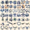 Navy Christmas Watercolor Clipart Bundle - 510+ transparent PNG, Festive decor graphics, Blue holiday png, Commercial use, Digital download