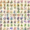 Spring Fairies Watercolor Clipart Bundle - 810+ transparent PNG, Whimsical fairy graphics, Magical fairy, Commercial use, Digital download