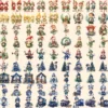 Christmas Elves Watercolor Clipart Bundle - 791+ transparent PNG, Cozy festive magic png, Holiday elf art, Commercial use, Digital download