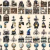 Spooky Academia Watercolor Clipart Bundle - 479+ transparent PNG, Gothic study graphics, Mystical academic, Commercial use, Digital download