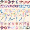 Dentistry Watercolor Clipart Bundle - 547+ transparent PNG, Dental equipment graphics, Oral health images, Commercial use, Digital download