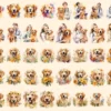 Golden Retrievers Watercolor Clipart Bundle - 345+ transparent PNG, Playful dog graphics, Golden pup art, Commercial use, Digital download