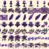 Dark Poem Watercolor Clipart Bundle - 500+ transparent PNG, Edgar allan poe graphics, Dark victorian png, Commercial use, Digital download