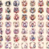 Floral Owls Watercolor Clipart Bundle - 433+ transparent PNG, Floral bird illustrations, Boho owl images, Commercial use, Digital download