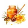 20 High-Quality Honey Clipart - Honey bee digital watercolor JPG instant download for commercial use - Digital download