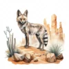 19 High-Quality Aardwolf Clipart - Aardwolf digital watercolor JPG instant download for commercial use - Digital download