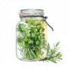 20 High-Quality Herbs Jar Clipart - Herbs jar digital watercolor JPG instant download for commercial use - Digital download
