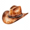 20 High-Quality Cowboy Hat Clipart - Cowboy hat digital watercolor JPG instant download for commercial use - Digital download