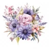 20 High-Quality Flower Bouquet Clipart - Flower bouquet digital watercolor JPG instant download for commercial use - Digital download