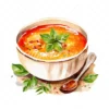 20 High-Quality Soup Clipart - Soup digital watercolor JPG instant download for commercial use - Digital download