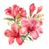 20 High-Quality Alstroemeria Clipart - Alstroemeria flower digital watercolor JPG instant download for commercial use - Digital download