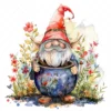 20 High-Quality Gnomes With Cauldron Clipart - Gnomes cauldron digital watercolor JPG instant download for commercial use - Digital download