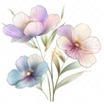 19 High-Quality Wild Flower Clipart - Colorful wild flower digital watercolor JPG instant download for commercial use - Digital download