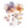 20 High-Quality Abstract Flower Clipart -Vivid abstract flower digital watercolor JPG instant download for commercial use - Digital download
