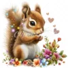 24 High-Quality Cute Baby Squirrel Clipart - Cute baby squirrel digital watercolor JPG instant download for commercial use -Digital download