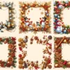 Christmas Frames PNG Clipart Collection - 30 PNG, Festive frame graphics, Holiday borders printable, Commercial use, Digital download