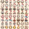 Christmas Animals Watercolor Clipart Bundle - 560+ transparent PNG, Festive animal images, Santa hat wreath, Commercial use,Digital download