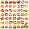 Breakfast Foods Watercolor Clipart Bundle - 500+ transparent PNG, Breakfast plate graphics, Early meal png, Commercial use, Digital download