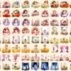 Little Flower Girls Watercolor Clipart Bundle - 590+ transparent PNG, Cute floral girl png, Cute artwork, Commercial use, Digital download