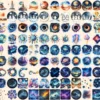 Space Watercolor Clipart Bundle - 840+ transparent PNG, Stellar galaxy illustrations, Celestial space png, Commercial use, Digital download
