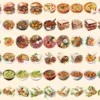 Lunch Foods Watercolor Clipart Bundle - 450+ transparent PNG, Midday feast graphics, Lunchtime meal images, Commercial use, Digital download