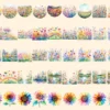 Rainbow Flowers Watercolor Clipart Bundle - 380+ transparent PNG, Vibrant flower graphics, Blossom png, Commercial use, Digital download