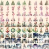 Christmas Elves Watercolor Clipart Bundle - 791+ transparent PNG, Cozy festive magic png, Holiday elf art, Commercial use, Digital download
