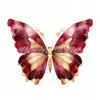 20 High-Quality Gold Wine Butterfly Clipart - Wine butterfly digital watercolor JPG instant download for commercial use - Digital download
