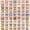 Floral Storefronts Watercolor Clipart Bundle - 675+ transparent PNG, Floral shopfront images, Elegant flower,Commercial use,Digital download