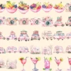 Around the World Watercolor Clipart Bundle - 312+ transparent PNG, Cute travel graphics, Travel png images, Commercial use, Digital download