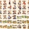 Ranch Watercolor Clipart Bundle - 374+ transparent PNG, Rustic homestead illustration, Western ranch art, Commercial use, Digital download